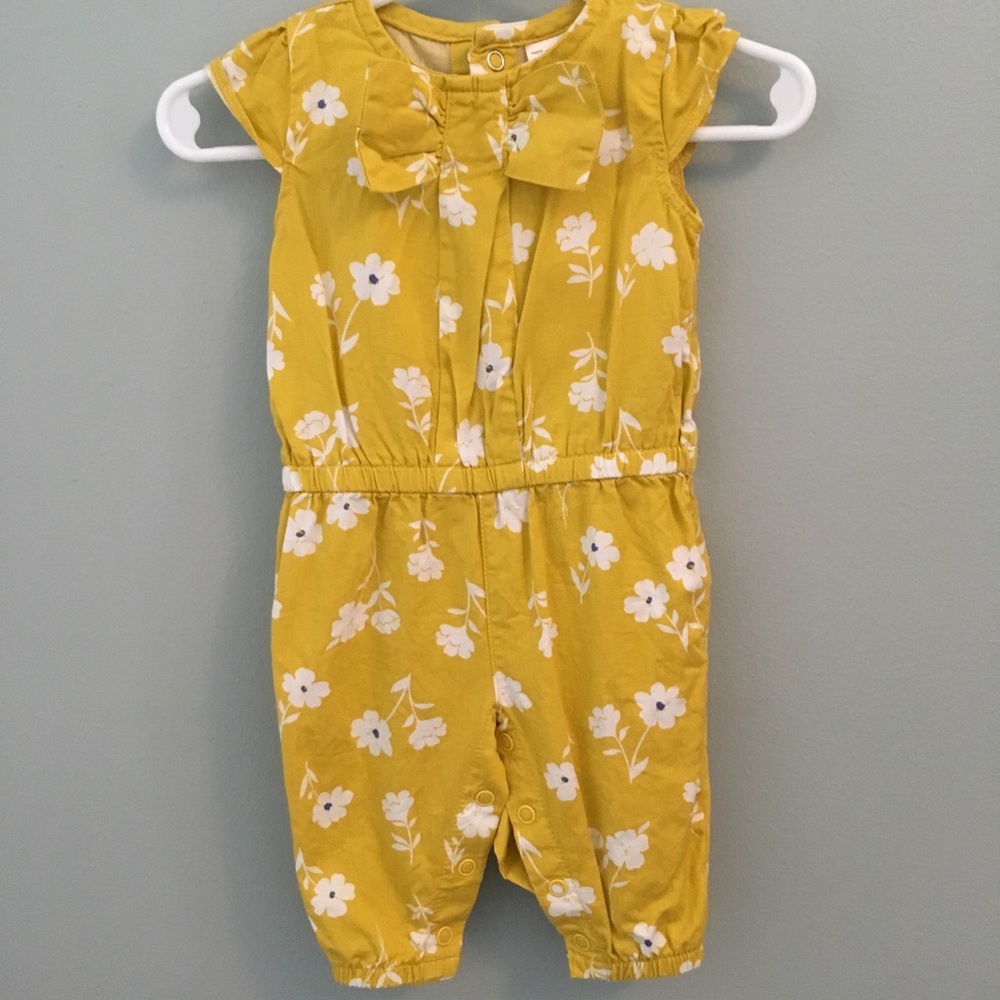0-3 Carters Floral Jumpsuit